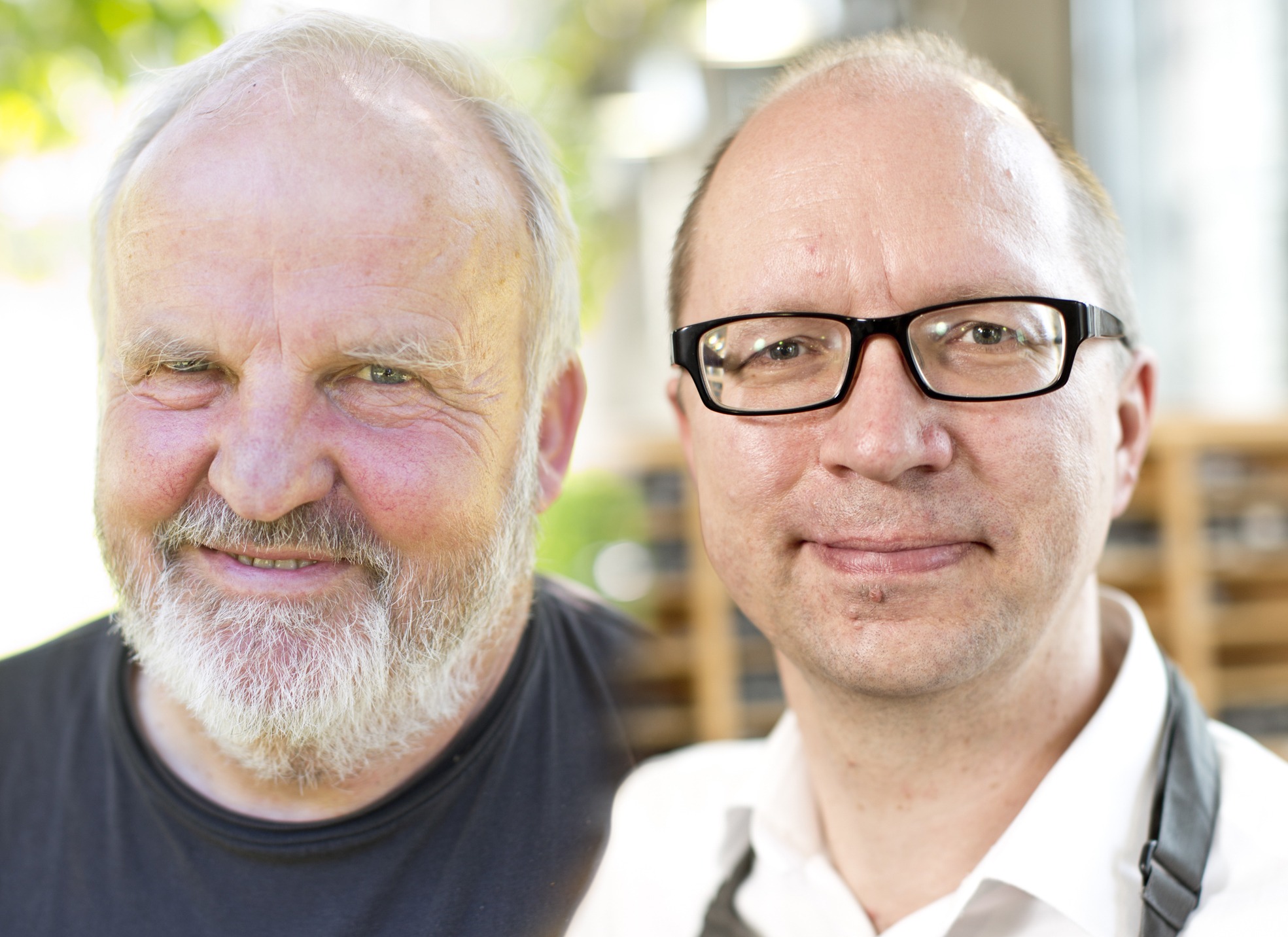 Manfred Brandt (Mehr Demokratie, 69, links) und Manfred Braasch (BUND, 50)