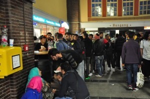 200 Flüchtlinge warteten im Bahnhof Flensburg